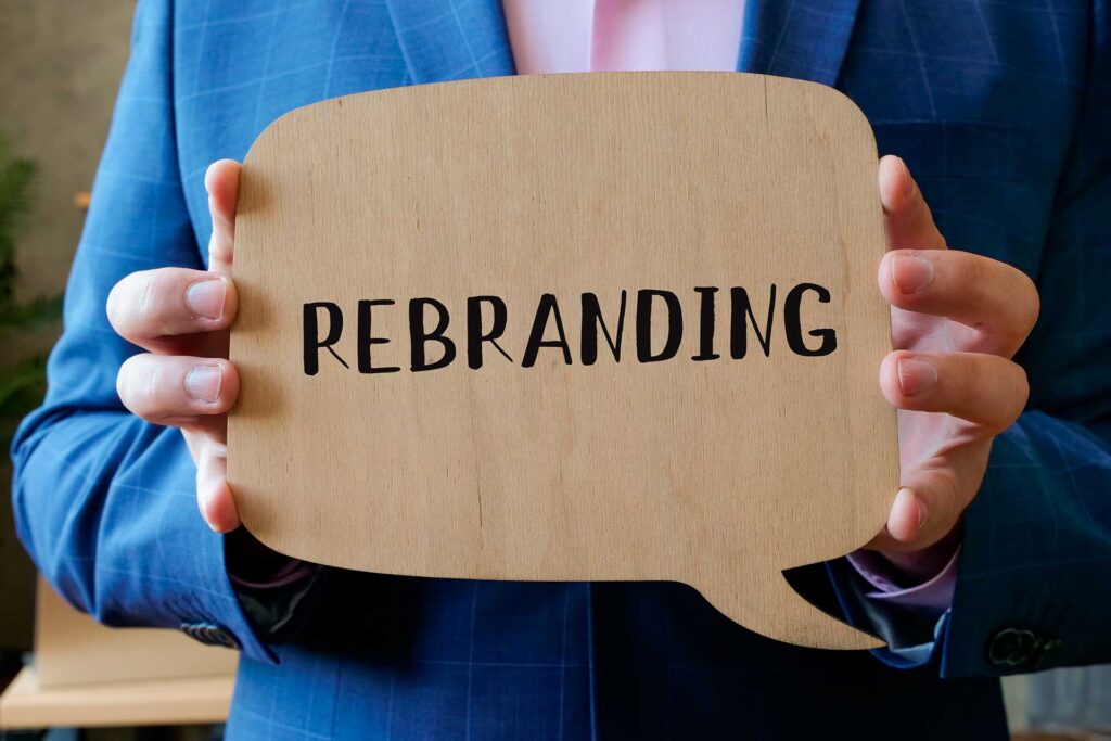 Financial,Concept,Meaning,Rebranding,With,Inscription,On,The,Sheet.